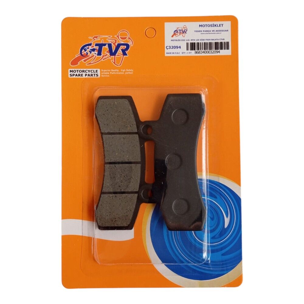 MOTOLÜX CEO 110 - MTX 125 DİSK FREN BALATA CTVR #Ç32094
