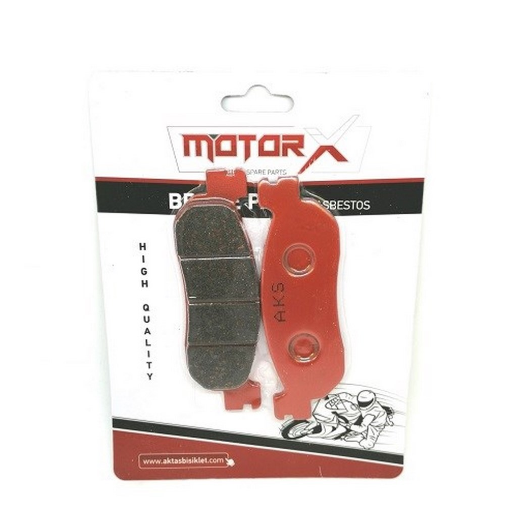 YAMAHA X MAX 250 ESKİ MODEL ARKA FREN DİSK BALATASI (KIRMIZI) #40501525000511