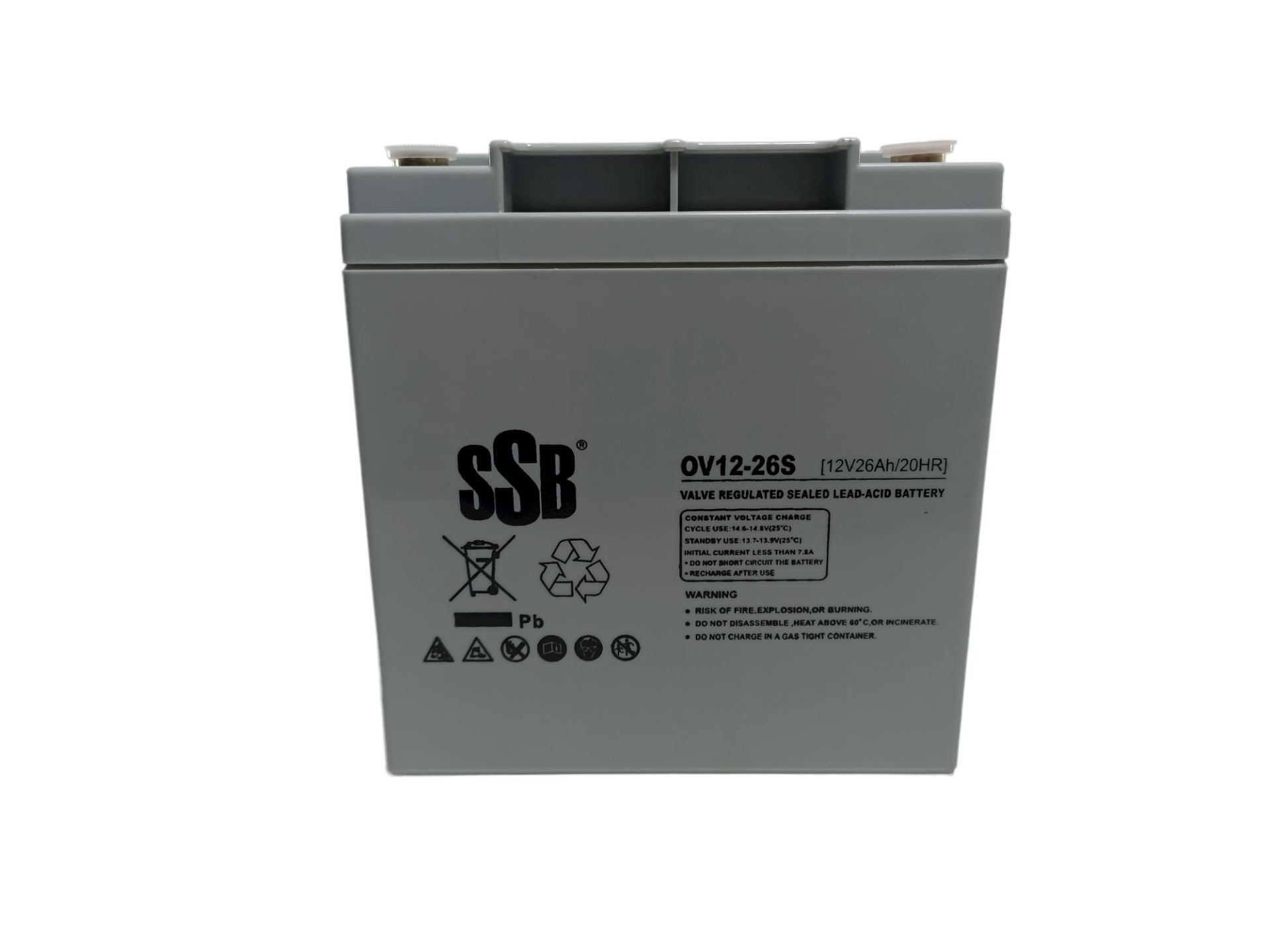 12V 26AH ENGELLİ ARAÇ AKÜSÜ SSB DİK MODEL #26S