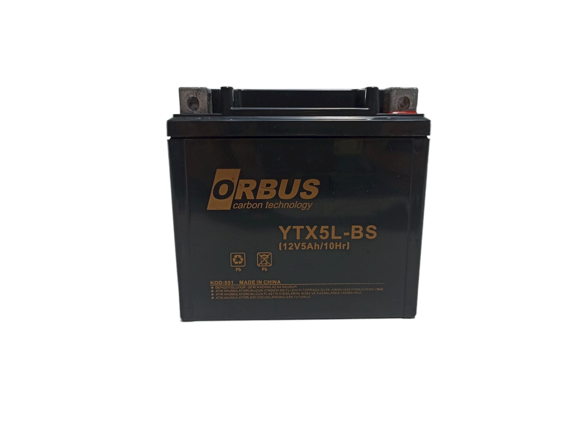 ORBUS YTX5L-BS C 12V 5AH KARBON AKU #OS 12-5L