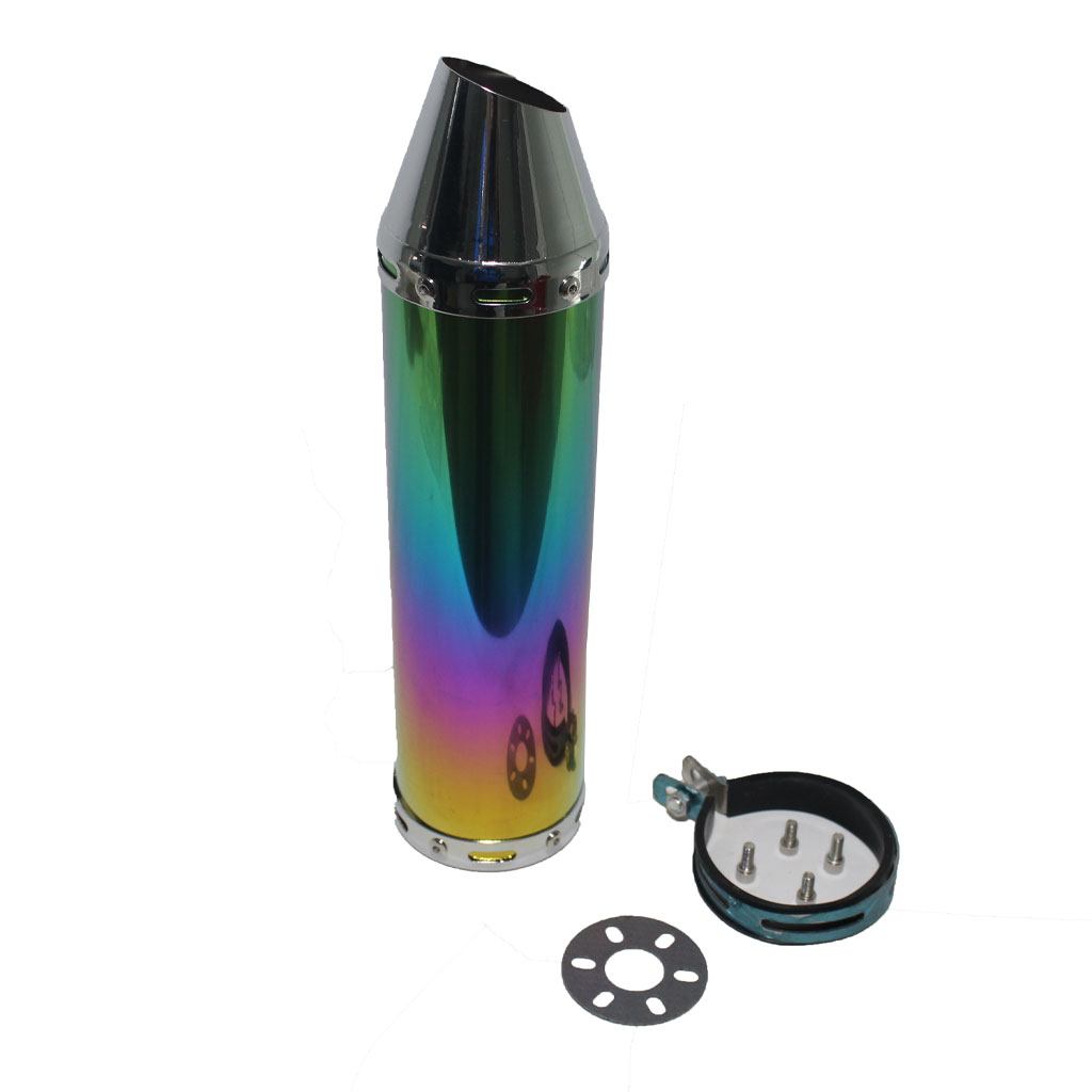 MOTORAN SCOOTER EGZOZ KOMPLE 8X300 PASLANMAZÇELIK PER.EGZ.(BRACKET W/ORT PIPE-EURO