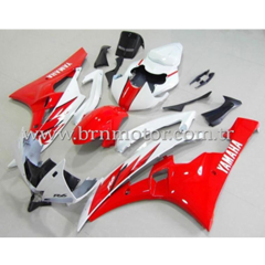 YAMAHA YZF R6 2006-2007 KIRMIZI BEYAZ GRENAJ SETI