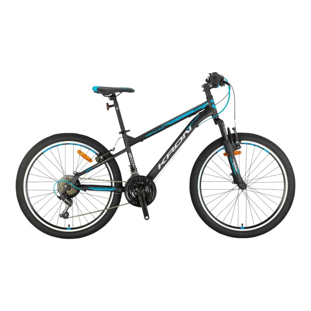 KRON VORTEX 4.0 - 26'' MTB - 14' - 21 Vites - V.B. - Mat Siyah-Gri/Mavi