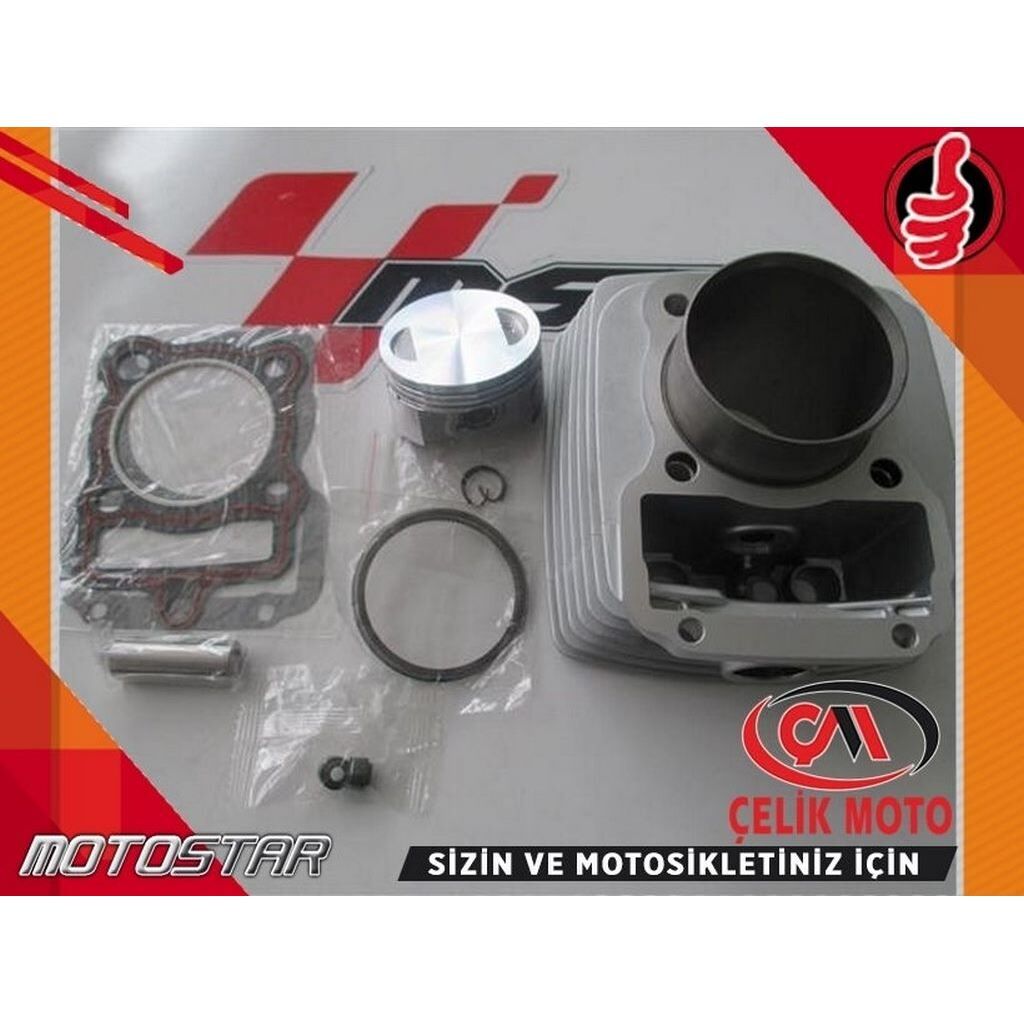 CG 150 62.0 MM SILINDIR KIT KISA PISTON 69.0 BOY MSR #MDF 002E