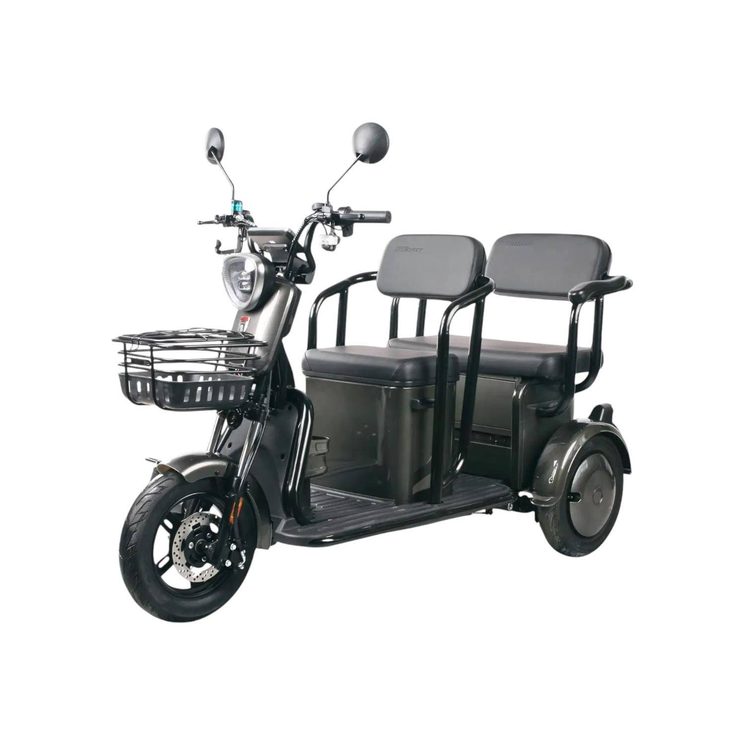 STMAX ELIT540 3 TEKERLEKLİ ELEKTİRİKLİ MOPED KOYU GRİ #ELIT540-KG