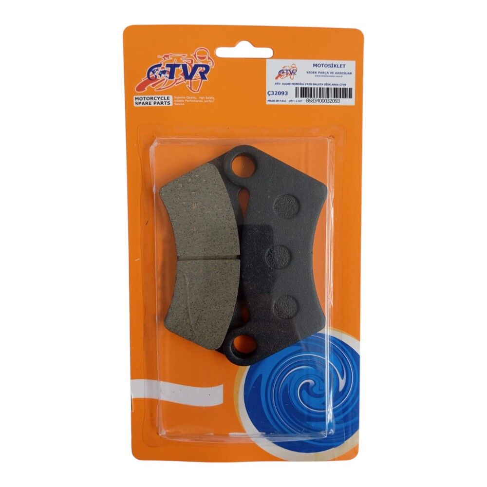 ATV - AU 200 MONDİAL FREN BALATA DİSK ARKA CTVR #Ç32093