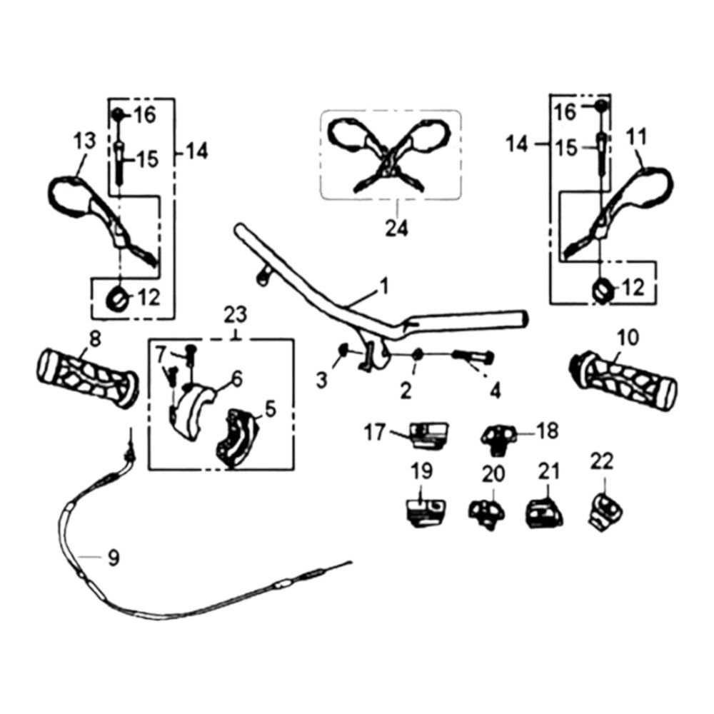 MONDIAL 151RS SOL AYNA SİNYALSİZ GRİ