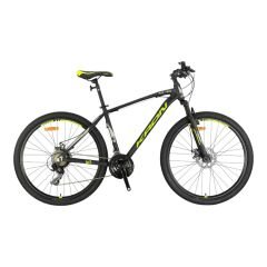 KRON XC 75 - 26'' MTB - 14' - 21 Vites - M.Disc - Mat Siyah-Neon Sarı\Bej