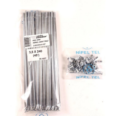 NİPEL JANT TELİ 3,5X240mm 45°-YAMAHA KROS(PAKET FİYATIDIR) #991-046