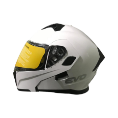 EVO906 ÇENEDEN AÇILIR KASK VİZÖRLÜ PARLAK BEYAZ