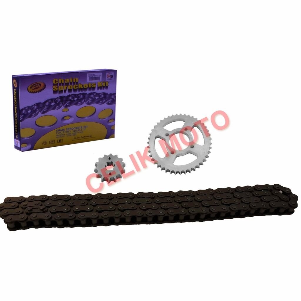 YAMAHA YBR SFR 14T/45T 428H ZİNCİR ÖN-ARKA DİŞLİ SET