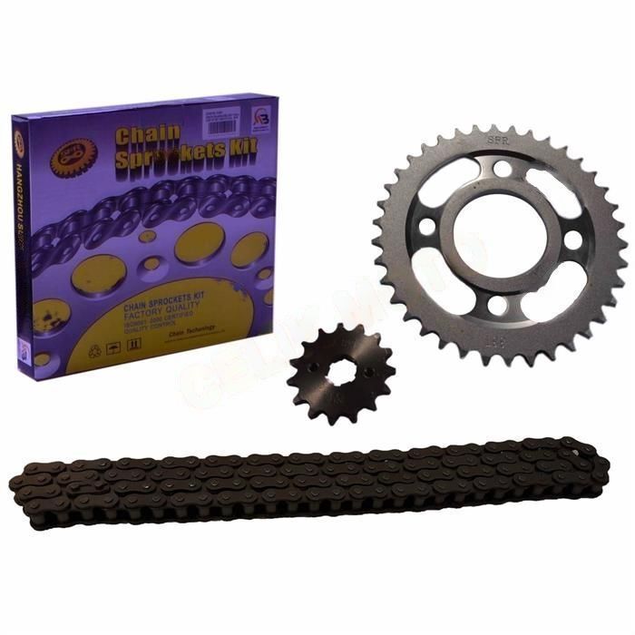 ZİNCİR ÖN ARKA DİŞLİ SET CG125 15T/38T 428 H X 116 L SFR #52986