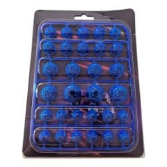 MOTOSİKLET CIVATA KAPAĞI SET [MAVİ] #BM