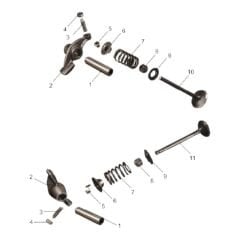 RKS ÜST KAPAK SİBOBU TAKIM (JAGUAR 100) #RK 1116