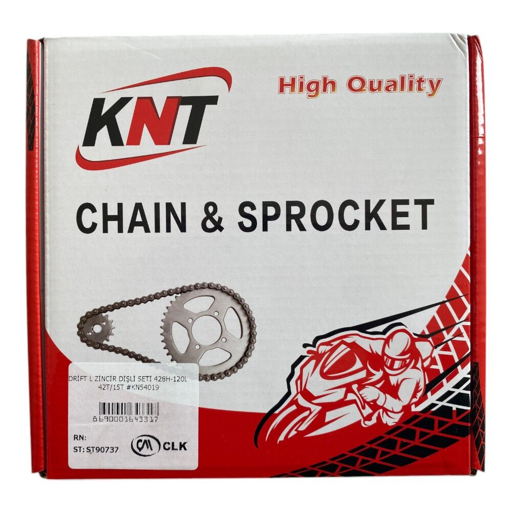 DRİFT L ZİNCİR DİŞLİ SETİ 428H-120L 42T/15T #KN54019