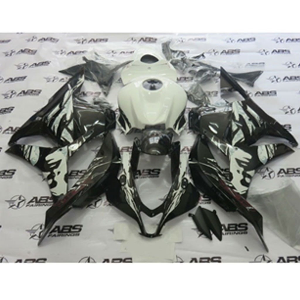 HONDA CBR 600RR 2009-2012 SİYAH-BEYAZ RACING GRENAJ SETİ #CLK055