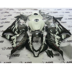 HONDA CBR 600RR 2009-2012 SİYAH-BEYAZ RACING GRENAJ SETİ #CLK055