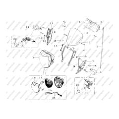 MONDIAL 150MC (ROADRACER) FAR BAGLANTI BRAKETI #Y4MON0420A0132