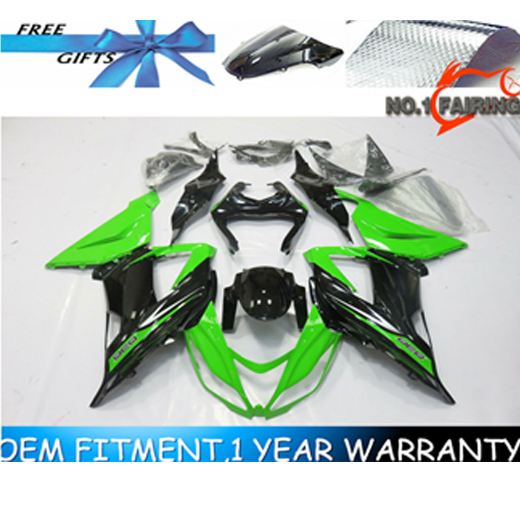 KAWASAKI ZX636 2013 YEŞİL SİYAH GRENAJ SETİ