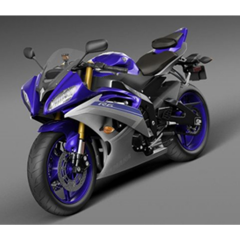 YAMAHA R6 2008-2016 MAVI GUMUS  GRENAJ SETI #CLK194
