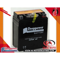 DEEPPOWER  12N7A-BS DİK MODEL HONDA GRUBU  MOTOSİKLET AKÜSÜ