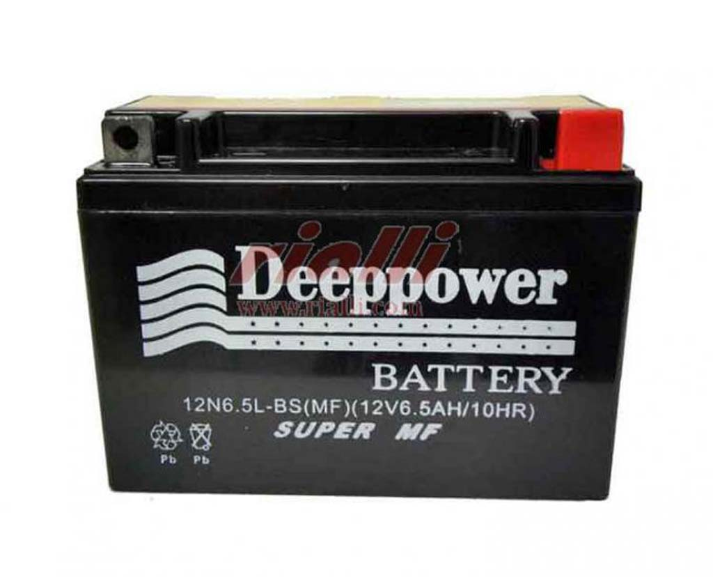 DEEPPOWER 12N6.5L-BS  CG125 CG150  MOTOSİKLET AKÜSÜ