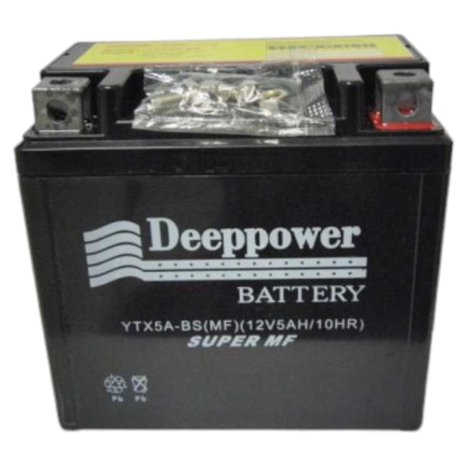YTX5A-BS DEEPPOWER YAMAHA BWS MOTOSİKLET AKÜSÜ #102120050