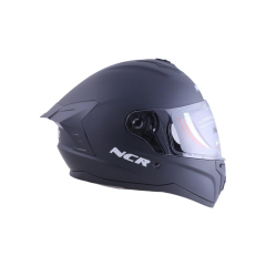 KASK KAPALI ECE SERTİFİKALI - DÜZ MAT SİYAH