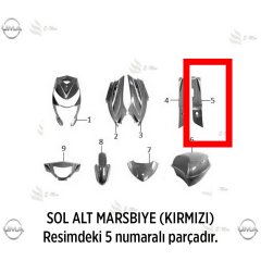 MONDIAL DUO SAG ALT MARSBIYE (KIRMIZI) #Y4EMN2023A0073