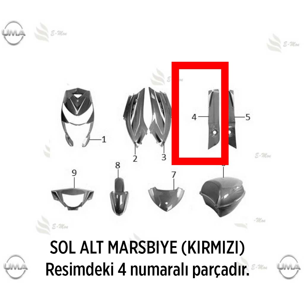 MONDIAL DUO SOL ALT MARSBIYE KIRMIZI