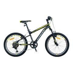 KRON VORTEX 4.0 - 20'' MTB - 11' - 7 Vites - V.B. - Mat Siyah-Gri/Neon Sarı  #KRN25-001