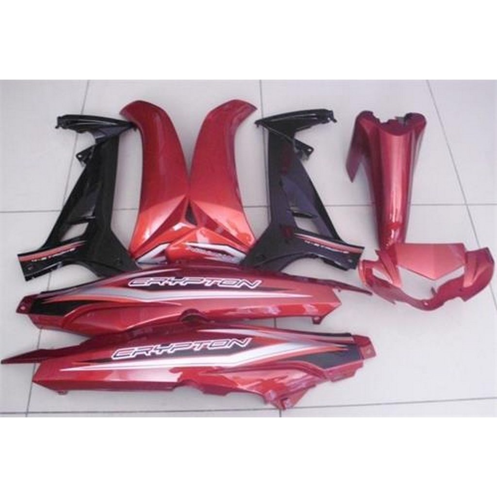 YAMAHA CRYPTON C8 KAPORTA KOMPLE KIRMIZI 8 parça