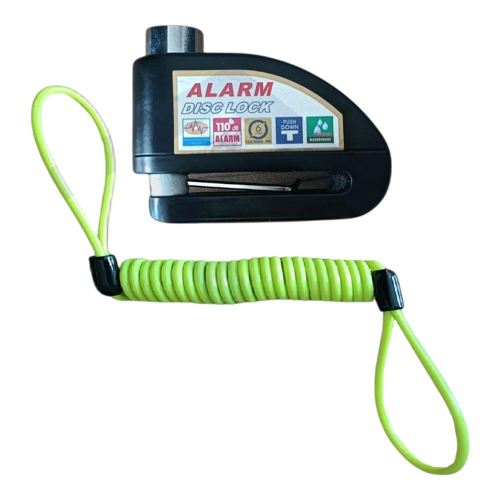 ALARMLI DİSK KİLİT 6MM PİN + HATIRLATMA KABLO
