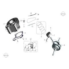 MONDIAL 110 SPEEDY (EFI) SILINDIR ALT CONTA