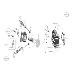 MONDIAL 110 SPEEDY (EFI) SILINDIR KAPAGI KOMPLE #Y4MON1019A0031
