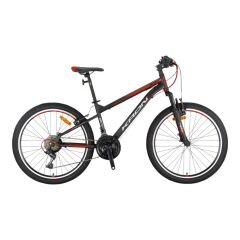 KRON VORTEX 4.0 - 26'' MTB - 14' - 21 Vites - V.B. - Mat Siyah-Gri/Kırmızı