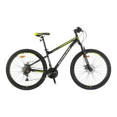 KRON VORTEX 4.0 - 26'' MTB - 14' - 21 Vites - M.DISC - Mat Siyah-Gri/Neon Sarı