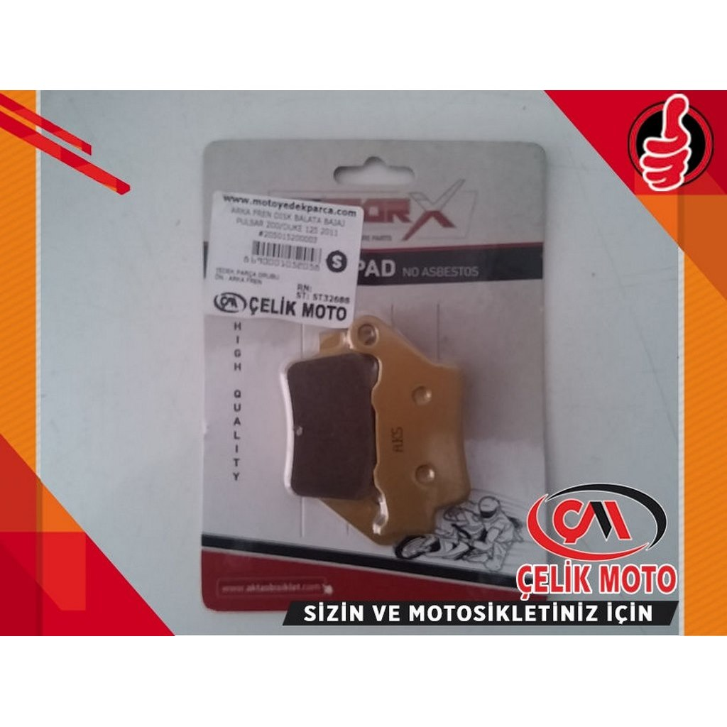 ARKA FREN DISK BALATA BAJAJ PULSAR 200/DUKE 125 2011 #205015200003