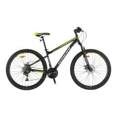 KRON VORTEX 4.0 - 27.5'' MTB - 15' - 21 Vites - M.DISC - Mat Siyah-Gri/Neon Sarı #KRN25-010