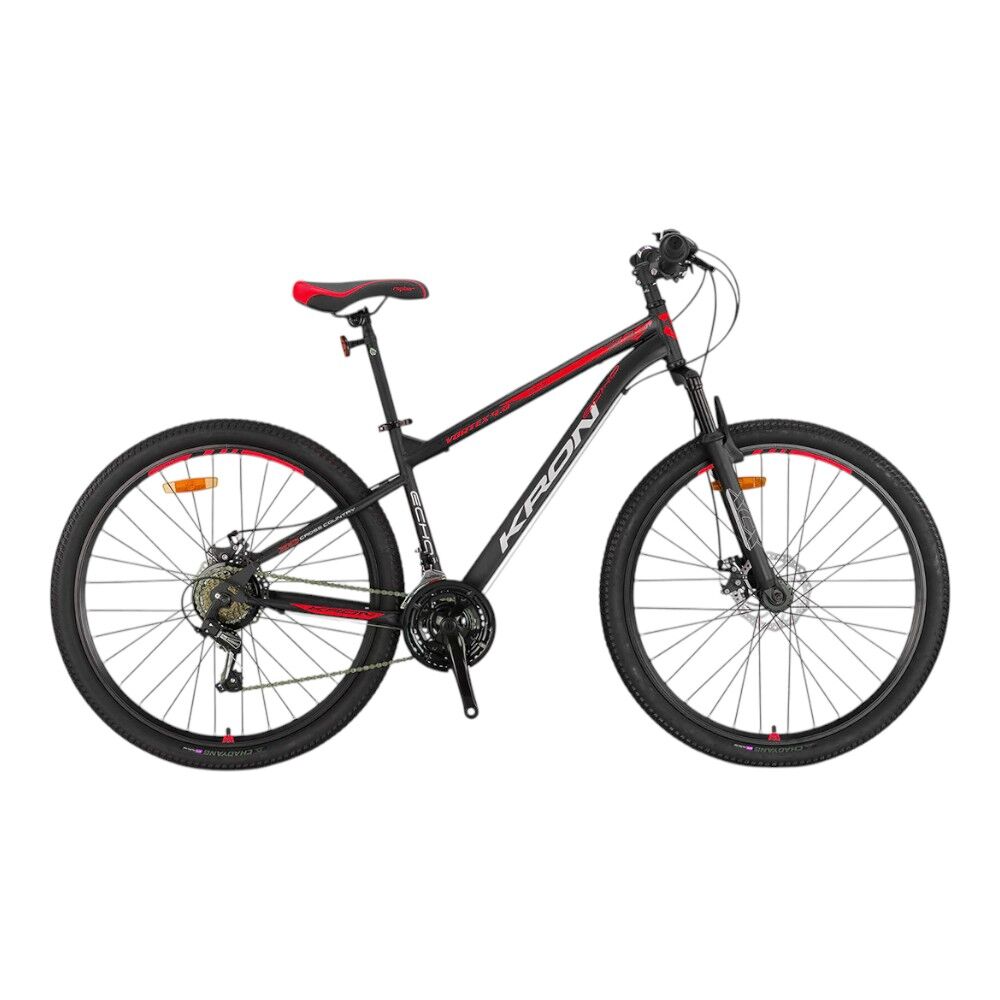 KRON VORTEX 4.0 - 27.5'' MTB - 15' - 21 Vites - M.DISC - Mat Siyah-Gri/Kırmızı #KRN25-011