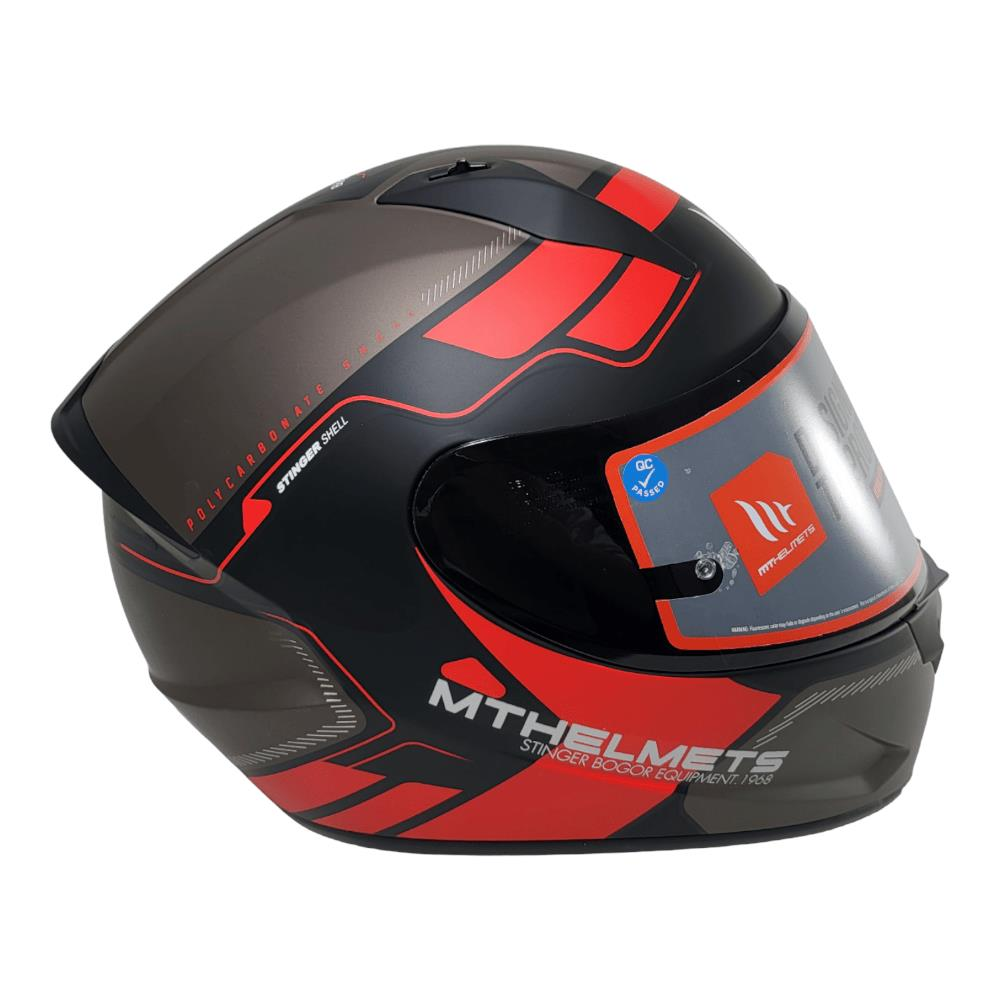 MT STINGER SHELL BÖGOR MAT TURUNCU-GRİ-SİYAH [L] KASK