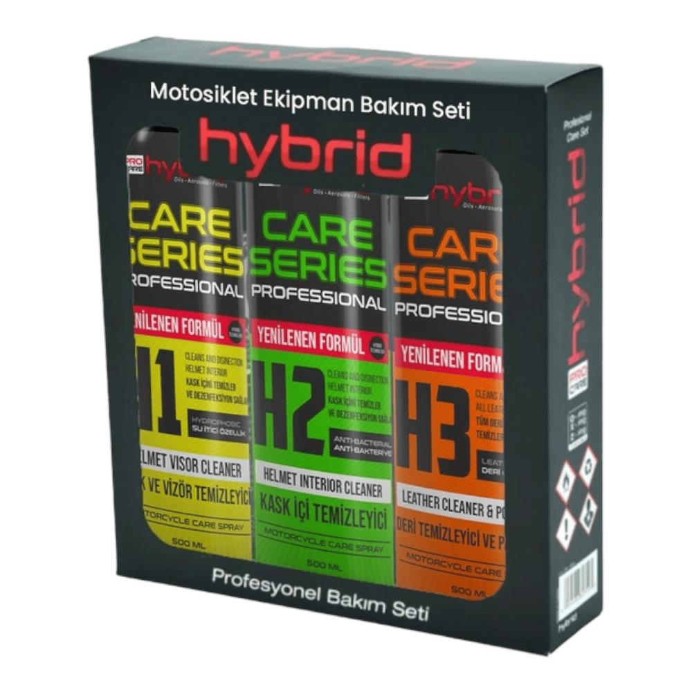 HYBRID PROFESYONEL MOTOSİKLET EKİPMAN BAKIM SETİ 3 LÜ