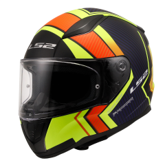 LS2 RAPID 2 EXTRA MAT NEON SARI-NAVY MAVİ KASK  [XXL]