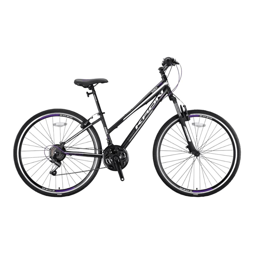 KRON TX 75 - 28'' Trekking Lady - 15' - 21 Vites - V.B. - Siyah-Füme/Kırmızı #KRN22-292