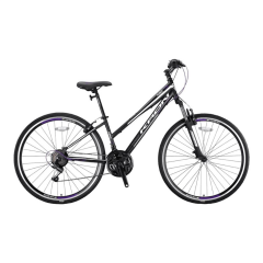 KRON TX 75 - 28'' Trekking Lady - 15' - 21 Vites - V.B. - Siyah-Füme/Kırmızı #KRN22-292