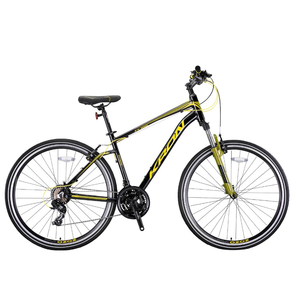 TX 100 - 28'' Trekking - 18' - 21 Vites - H.DISC - Siyah-Sarı/Haki #KRN22-199