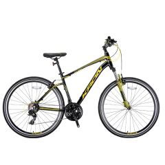 TX 100 - 28'' Trekking - 18' - 21 Vites - H.DISC - Siyah-Sarı/Haki #KRN22-199