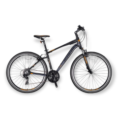 KRON TX 150 - 28'' Trekking - 18' - 24 Vites - V.B. - Mat Siyah-Turuncu/Füme