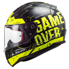 LS2 RAPID PLAYER NEON SARI-SİYAH KASK [XL]