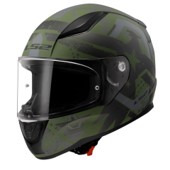 LS2 RAPID 2 THUNDER BIRDS MAT YEŞİL-SİYAH-GRİ KASK [S]